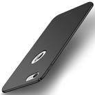 MOFI for iPhone 8 Frosted PC Ultra-thin Edge Fully Wrapped Up Protective Case Back Cover(Black) - 1