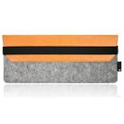 For Apple Magic2 Keyboard Portable Wireless Bluetooth Keyboard Dustproof Storage Bag PU Leather Wool Felt Protective Bag(Orange) - 2