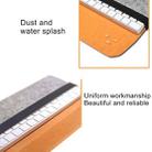 For Apple Magic2 Keyboard Portable Wireless Bluetooth Keyboard Dustproof Storage Bag PU Leather Wool Felt Protective Bag(Orange) - 4
