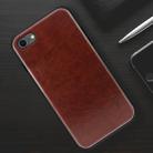 MOFI For iPhone SE 2020 & 8 & 7 Shockproof PU Paste PC Protective Back Case(Dark Brown) - 6