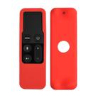For Apple TV 4th Siri Remote Controller Shockproof Silicone Protective Case Pouch(Red) - 1