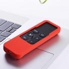 For Apple TV 4th Siri Remote Controller Shockproof Silicone Protective Case Pouch(Red) - 4