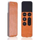For Apple TV 4th Generation Siri Remote PU Leather Protective Case Pouch(Orange) - 1