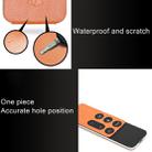 For Apple TV 4th Generation Siri Remote PU Leather Protective Case Pouch(Orange) - 5
