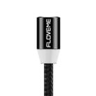 FLOVEME YXF93674 1m 2A USB Nylon Magnetic Charging Cable without Charging Head(Black) - 1