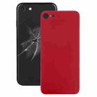 Easy Replacement Big Camera Hole Glass Back Battery Cover with Adhesive for iPhone 8(Red) - 1