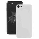 Easy Replacement Big Camera Hole Glass Back Battery Cover with Adhesive for iPhone 8(White) - 1