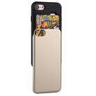 GOOSPERY For iPhone SE 2020 & 8 & 7 TPU + PC Sky Slide Bumper Protective Back Case with Card Slot (Gold) - 1