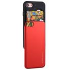 GOOSPERY For iPhone SE 2020 & 8 & 7 TPU + PC Sky Slide Bumper Protective Back Case with Card Slot (Red) - 1