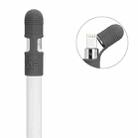 Anti-lost Cap iPad Tablet Stylus Silicone Anti-drop Dust Protection Cover for Apple Pencil(Grey) - 1