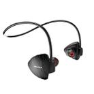awei A847BL Outdoor Sports IPX4 Waterproof Anti-sweat Fashion After Hanging Design Stereo Bluetooth Earphone(Black) - 2