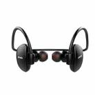 awei A847BL Outdoor Sports IPX4 Waterproof Anti-sweat Fashion After Hanging Design Stereo Bluetooth Earphone(Black) - 3