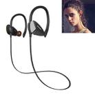 awei A888BL Outdoor Sports IPX4 Waterproof Anti-sweat Fashion After Hanging Design Stereo Bluetooth Earphone, For iPhone, Galaxy, Xiaomi, Huawei, HTC, Sony and Other Smartphones(Black) - 1
