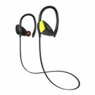 awei A888BL Outdoor Sports IPX4 Waterproof Anti-sweat Fashion After Hanging Design Stereo Bluetooth Earphone, For iPhone, Galaxy, Xiaomi, Huawei, HTC, Sony and Other Smartphones(Yellow) - 2