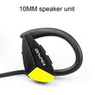 awei A888BL Outdoor Sports IPX4 Waterproof Anti-sweat Fashion After Hanging Design Stereo Bluetooth Earphone, For iPhone, Galaxy, Xiaomi, Huawei, HTC, Sony and Other Smartphones(Yellow) - 4