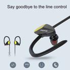 awei A888BL Outdoor Sports IPX4 Waterproof Anti-sweat Fashion After Hanging Design Stereo Bluetooth Earphone, For iPhone, Galaxy, Xiaomi, Huawei, HTC, Sony and Other Smartphones(Yellow) - 7