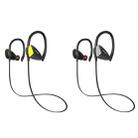 awei A888BL Outdoor Sports IPX4 Waterproof Anti-sweat Fashion After Hanging Design Stereo Bluetooth Earphone, For iPhone, Galaxy, Xiaomi, Huawei, HTC, Sony and Other Smartphones(Yellow) - 12