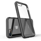 Two-color TPU + Acrylic Back Protective Phone Case for iPhone SE 2022/ iPhone SE 2020/ iPhone 8/iPhone 7(Black) - 1