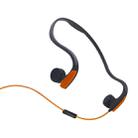 Rear Hanging Wire-Controlled Bone Conduction Outdoor Sports Headphone(Orange) - 1