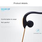 Rear Hanging Wire-Controlled Bone Conduction Outdoor Sports Headphone(Orange) - 5