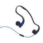 Rear Hanging Wire-Controlled Bone Conduction Outdoor Sports Headphone(Blue) - 1