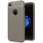 For iPhone SE 2020 & 8 & 7 Litchi Texture TPU Protective Back Cover Case (Grey) - 1