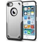 For iPhone 8 & iPhone 7 Shockproof Rugged Armor Protective Case(Silver) - 1