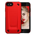 Ultra-thin TPU+PC Mechanic Shockproof Protective Case For iPhone SE 2020 & 8 & 7 (Red) - 1