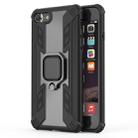 Iron Warrior Shockproof TPU + PC Protective Case for iPhone 8, with 360 Degree Rotation Holder(Black) - 1