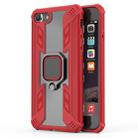 Iron Warrior Shockproof TPU + PC Protective Case for iPhone 8, with 360 Degree Rotation Holder(Red) - 1