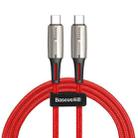 Baseus PD2.0 60W 20V 3A USB-C / Type-C Fast Charging Cable, Length : 1m(Red) - 1