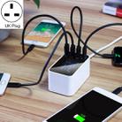 CDA30 20W 3 USB Ports + USB-C / Type-C Ports Multi-function Charger with LED Display, UK Plug - 1