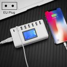 i10 40W 7 USB Ports + USB-C / Type-C Port Multi-function Charger with LED Display, EU Plug - 1