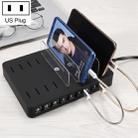 X6S 110W 3 QC 3.0 USB Ports + 5 USB Ports Smart Charger with Detachable Bezel, US Plug - 1