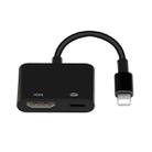 7565S 8 Pin to HDMI HDTV Projector Video Adapter Cable for iPad(Black) - 1