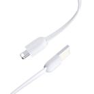 ROCK S3 USB to 8 Pin Portable Charging Data Cable with Keychain, Length: 14cm(White) - 1