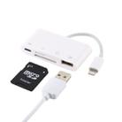 NK-108L 8 Pin to USB + TF Card + SD Card Camera Reader Adapter, Compatible with IOS 9.1 and Above Systems - 1