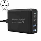 WIWU TX-MU520C-A Type-C / USB-C 4 in 1 Universal Quick Charging Travel Charger Power Adapter, UK Plug(Black) - 1