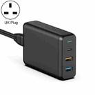 WIWU TX-MU520C-A Type-C / USB-C 3 in 1 Universal Quick Charging Travel Charger Power Adapter, UK Plug(Black) - 1