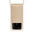 Outdoor Diving Swimming Mobile Phone Touch Screen Waterproof Bag for Below 5 Inch Mobile Phone (Gold) - 3
