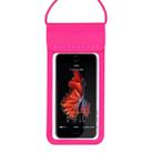 Outdoor Diving Swimming Mobile Phone Touch Screen Waterproof Bag for 6 to 7 Inch Mobile Phone(Rose Red) - 1