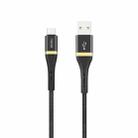 WIWU Elite Series ED-101 2.4A USB to USB-C / Type-C Interface Nylon Braided Fast Charging Data Cable, Cable Length: 3m - 1