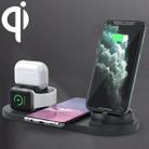 6 in 1 10W Qi Standard Wireless Charger Stand (Black) - 1