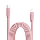 MOMAX 1.2m 3A Type-C / USB-C to 8 Pin PD Fast Charging Cable for iPhone, iPad(Pink) - 1