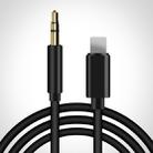 8 Pin to 3.5mm AUX Audio Adapter Cable, Length: 1m (Black) - 1