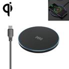 WK WP-U85 10W Mobile Phone Wireless Charger Desktop Holder, Alloy Version (Black) - 1