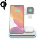 Z5A QI Vertical Magnetic Wireless Charger for Mobile Phones & Apple Watches & AirPods / Samsung Galaxy Buds / Huawei Free Buds, with Touch Ring Light (White) - 1