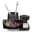 P9X 4 in 1 Quick Wireless Charger for iPhone, Apple Watch, AirPods, Pen Hoolder and other Android Smart Phones(Black) - 1