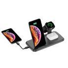 V5 4 in 1 Quick Wireless Charger for iPhone, Apple Watch, AirPods and other Android Smart Phones(Black) - 1