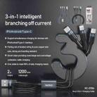 REMAX RC-070TH 1.2m 2A 3 in 1 USB to 8 Pin & USB-C / Type-C & Micro USB Charging Cable(Black) - 2